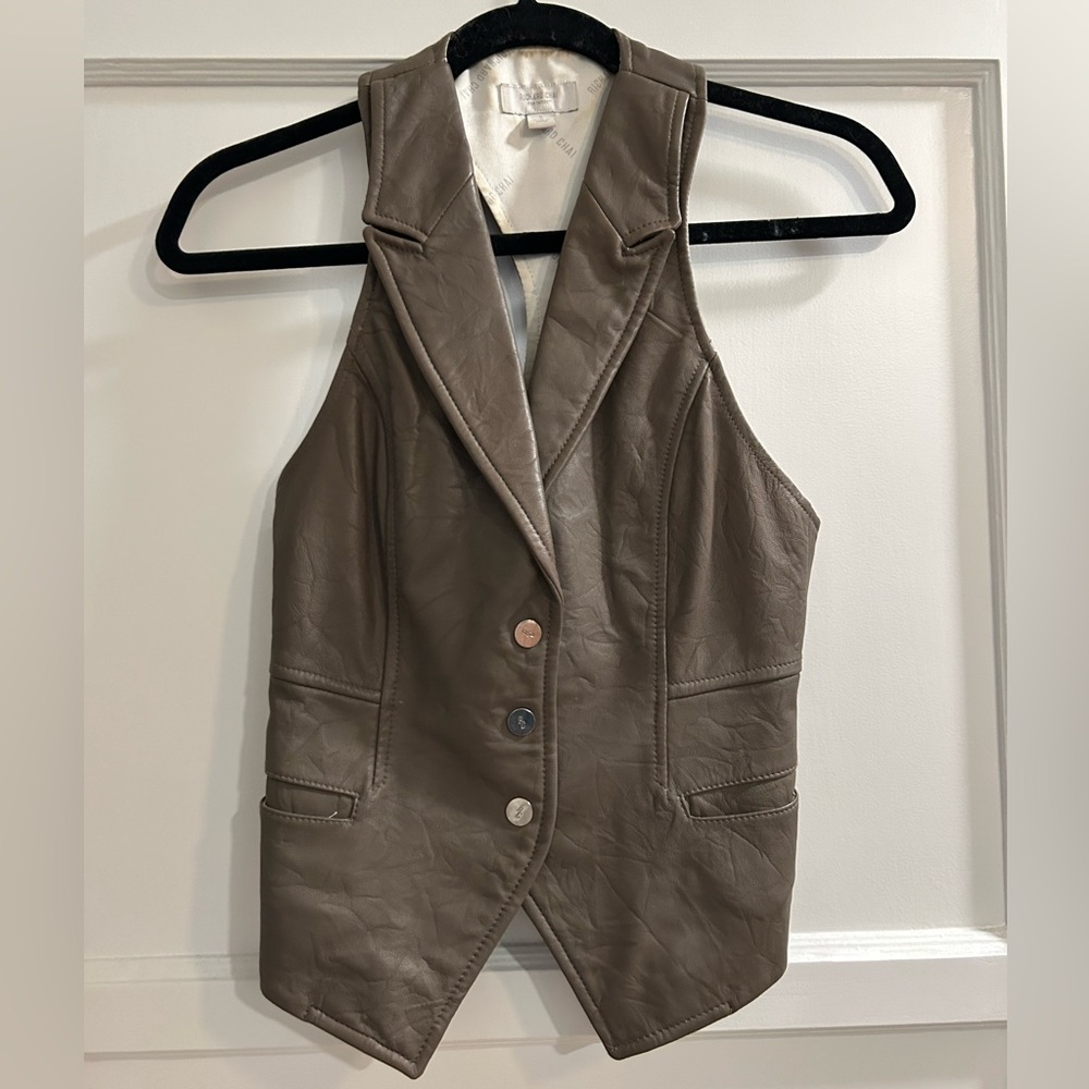 Richard Chai Leather Vest